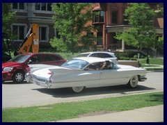 Hyde Park, University 80 -  a 1959 Cadillac passing by Robie House